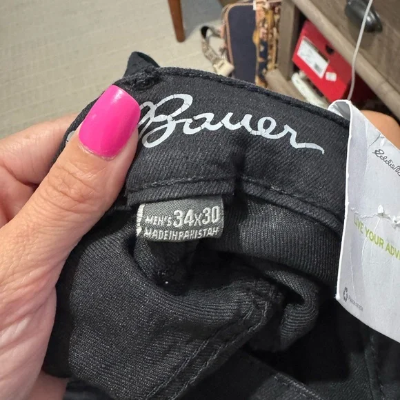 Eddie Bauer Men's Slim Black Denim NWT - Picture 4 of 6